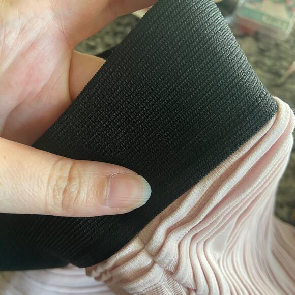 H&M Skirt Women's Size Small Light Pink Bodycon Mid-Thigh Skirt - Picture 6 of 7